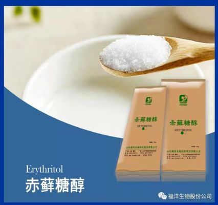 Ελεύθερο Erythritol μηά γλυκαντική ουσία 30 κρυστάλλου ζάχαρης θερμίδας συστατικά τροφίμων πλέγματος